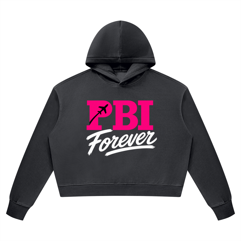 PBI Forever Flamingo Cropped Hoodie